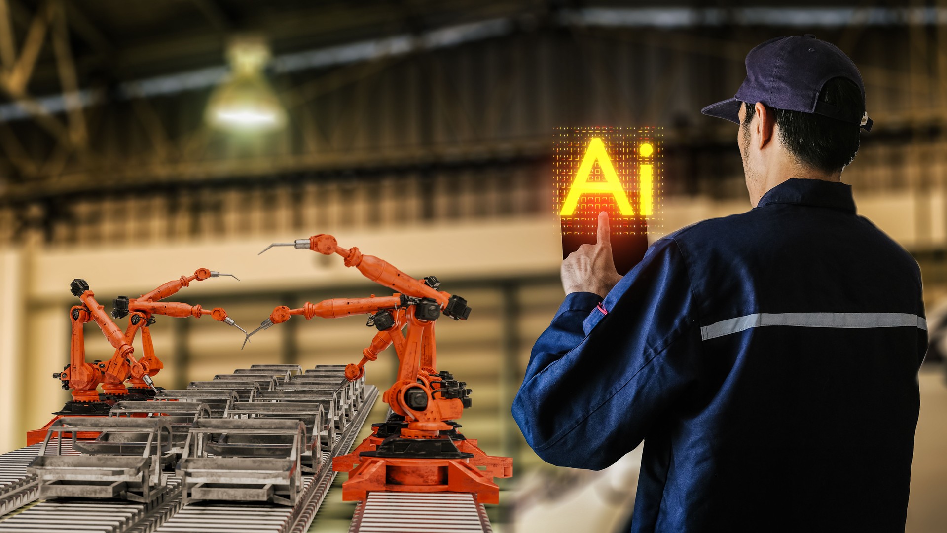 man engineering inspector production control car factory manufacturing industry technology Product export import car auto automotive warehouse arm robot robotics arms robot robotics arm technology